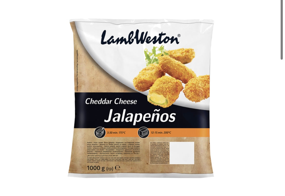 Cheddar cheese jalapeños LAMB WESTON