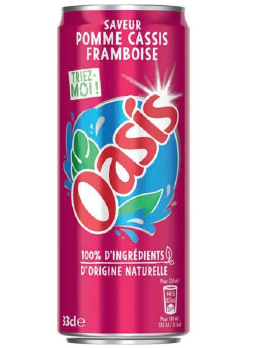 Oasis pomme cassis framboise 24x33cl